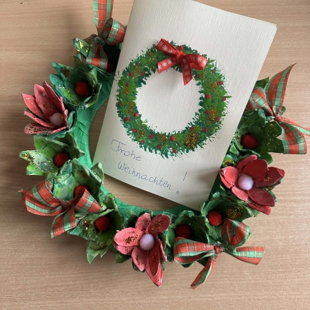 Podsumowanie konkursu: „Wieniec adwentowy z kartką bożonarodzeniową w języku niemieckim.''