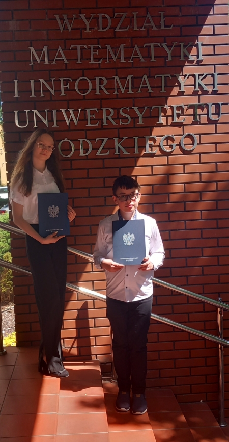 Sukces naszych uczniów w konkursie Matematyka Moja Pasja