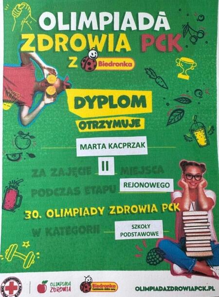 Wyniki XXX edycji Ogólnopolskiej Olimpiady Zdrowia PCK - etap rejonowy 