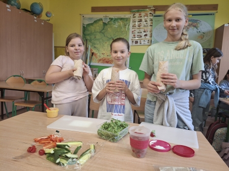Zdrowe przekąski– edukacja zdrowotna w klasach czwartych